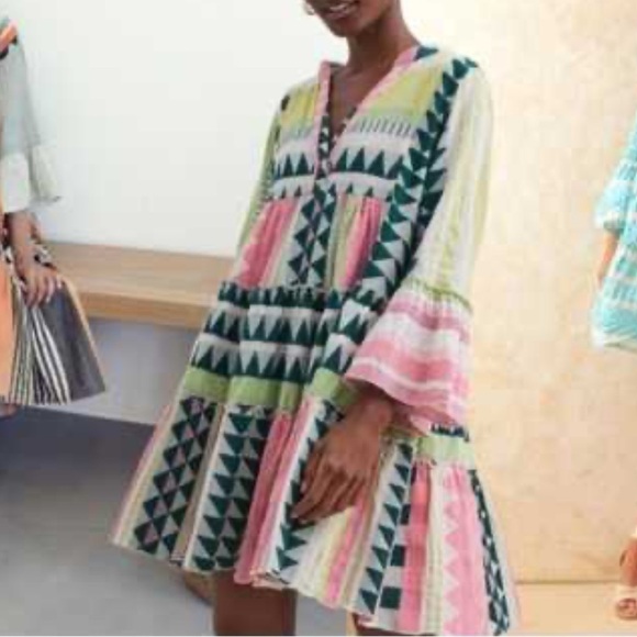 Anthropologie Devotion Twins Ella dress in multi pink - Picture 2 of 7